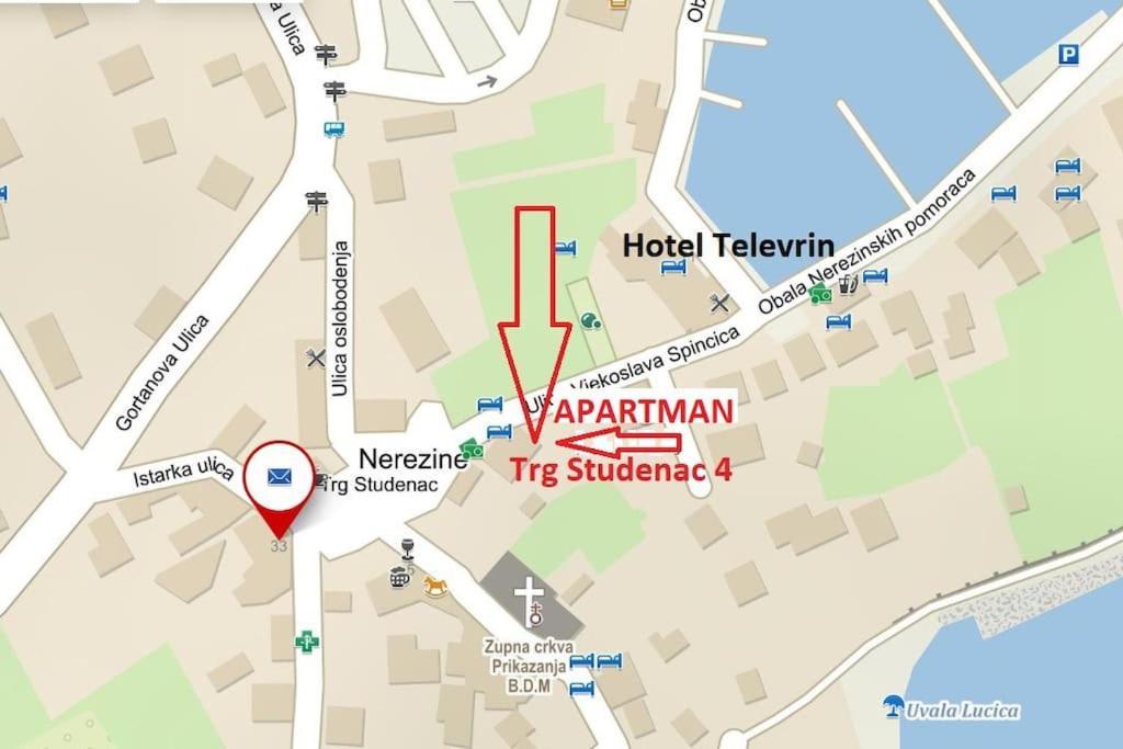 Nerezine Apartmany Centrum Bagian luar foto